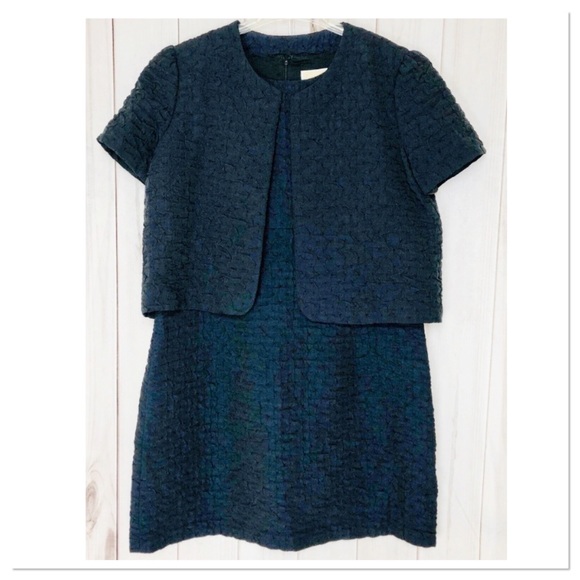 Michael Kors 2pc Dress and Blazer Navy Sz 12 - Picture 2 of 7